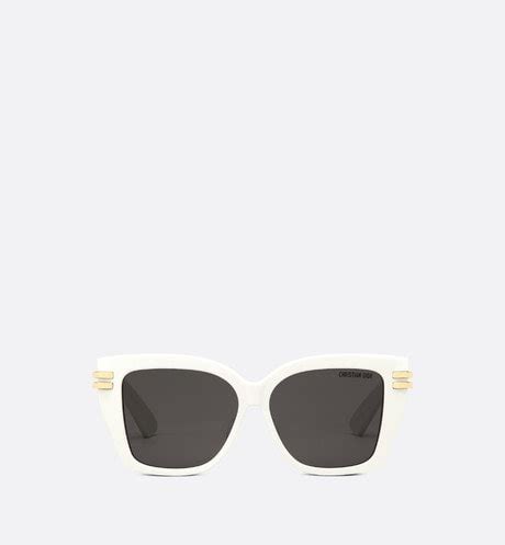 CDior S1F White Square Sunglasses 